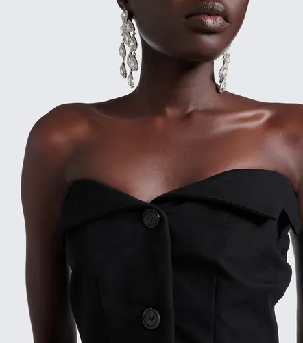 Peplum cotton bustier top - Magda Butrym - Modalova