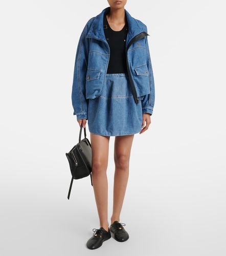 Minifalda de denim con Double L - Loewe - Modalova