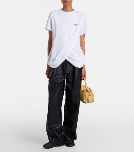 Camiseta Double L de algodón drapeada - Loewe - Modalova
