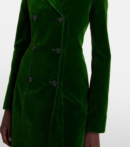 Alaïa Abrigo cruzado de terciopelo de algodón - Alaia - Modalova