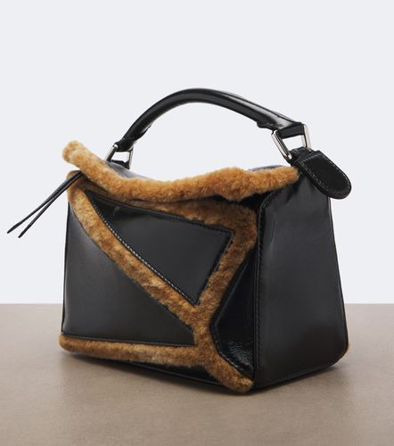 Puzzle Aviator Small leather top-handle bag - Loewe - Modalova