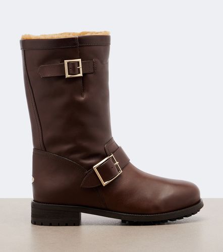 Biker leather knee-high boots - Jimmy Choo - Modalova