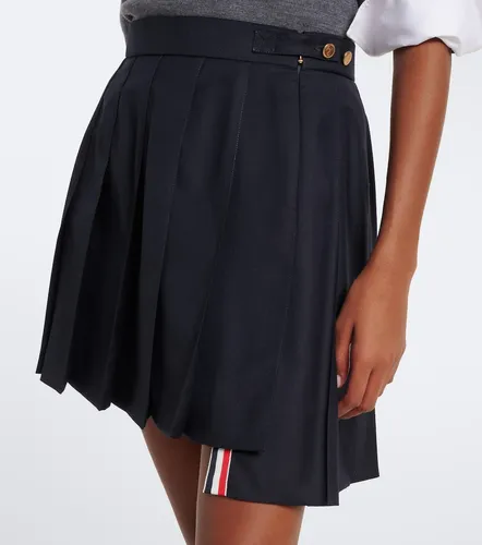 Thom Browne Pleated wool miniskirt - Thom Browne - Modalova