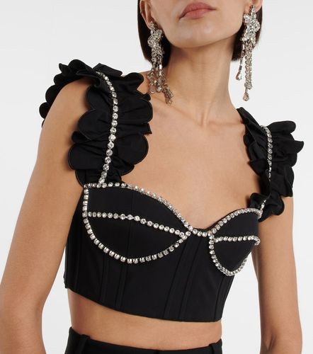 Area Bustier de algodón adornado - Area - Modalova