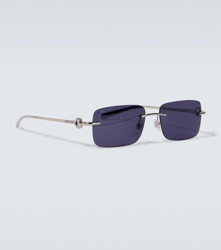 Horsebit rectangular sunglasses - Gucci - Modalova