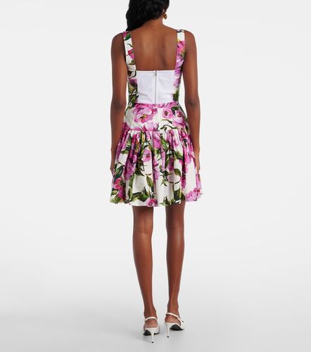 Bustier in misto cotone con stampa - Dolce&Gabbana - Modalova