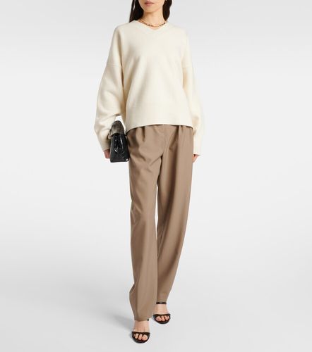 High-rise virgin wool barrel-leg pants - Rohe - Modalova