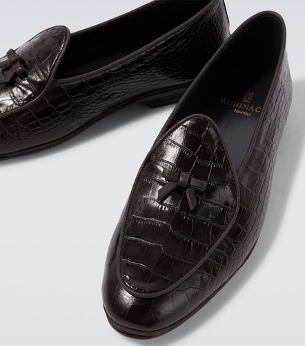 Marfy croc-effect leather loafers - Rubinacci - Modalova