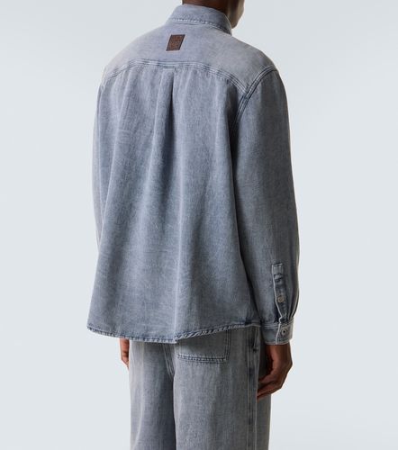 Camicia in canvas di cotone e lino - Loewe - Modalova