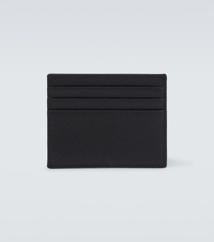 Tarjetero de piel Saffiano con logo - Prada - Modalova