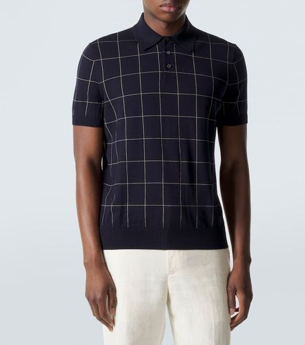 Pullover in cotone e seta color-block - Dunhill - Modalova