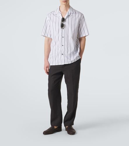 Camicia bowling in popeline di cotone a righe - Brioni - Modalova