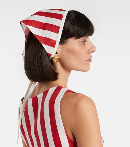 Cappello Pamela in lino a righe - Posse - Modalova