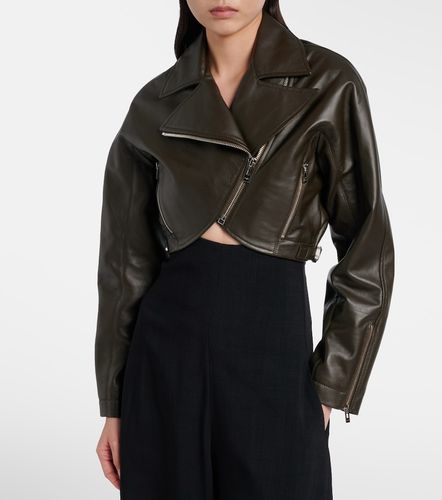 Alaïa Giacca biker cropped in pelle - Alaia - Modalova