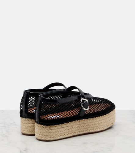 Alaïa Espadrillas in rete con pelle - Alaia - Modalova