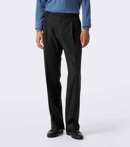 Virgin wool wide-leg pants - Rubinacci - Modalova