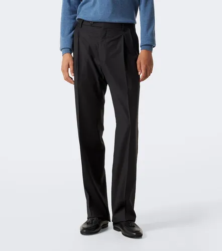Virgin wool wide-leg pants - Rubinacci - Modalova