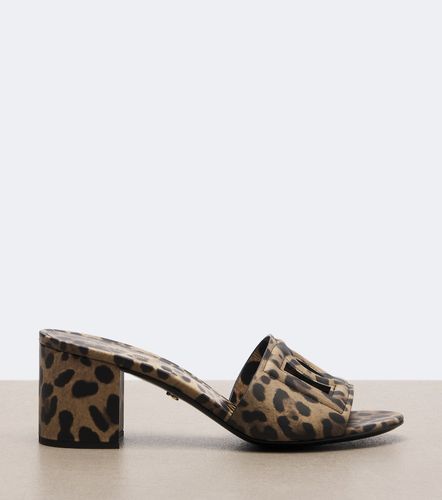 DG leopard-print leather mules - Dolce&Gabbana - Modalova
