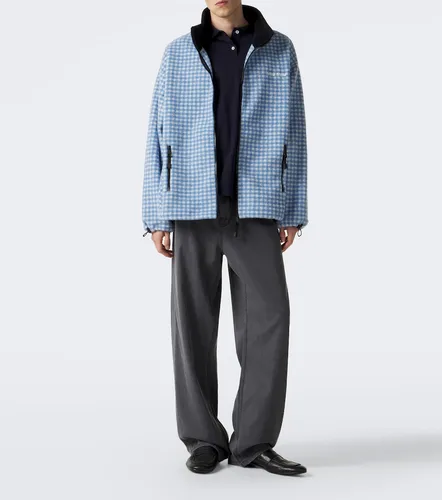 Miu Miu Giacca in pile a quadretti - Miu Miu - Modalova