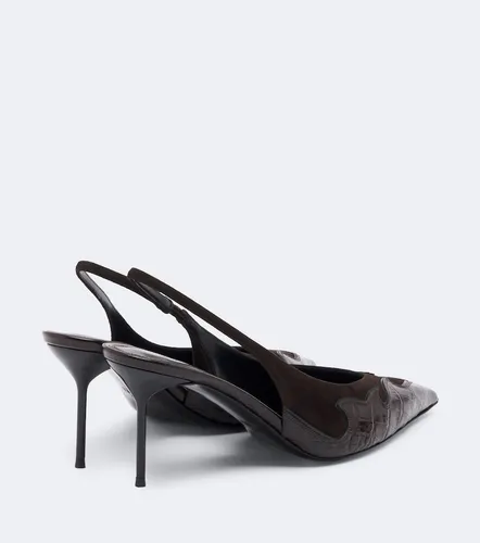 Lidia Queen of Hearts leather slingback pumps - Paris Texas - Modalova