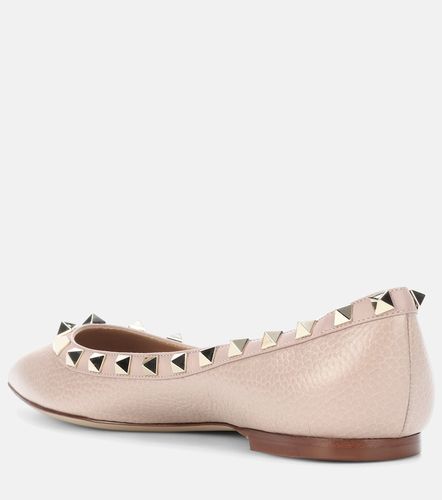 Rockstud leather ballet flats - Valentino Garavani - Modalova