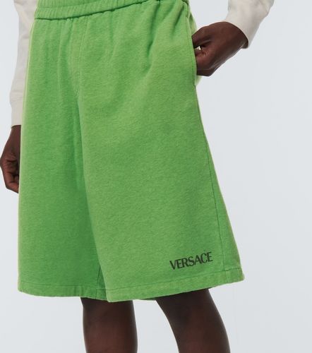 Shorts en jersey de algodón - Versace - Modalova