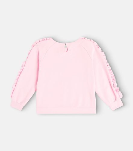 Sudadera en mezcla de algodón y lino - Monnalisa - Modalova