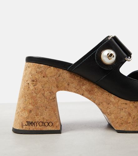 Fayence leather platform mules - Jimmy Choo - Modalova