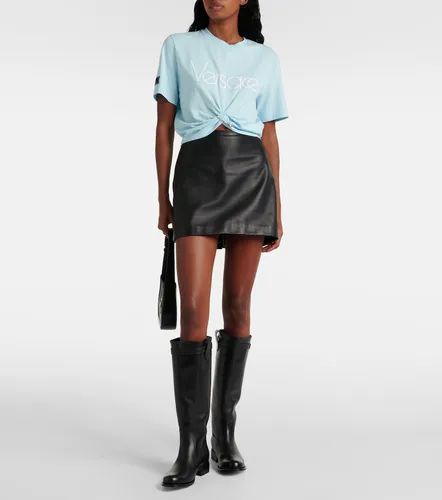 Medusa '95 leather knee-high boots - Versace - Modalova