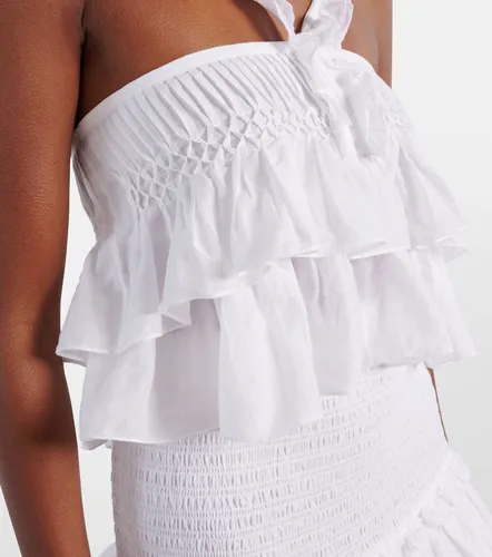 Top Daliana de mezcla de algodón con volantes - Marant Etoile - Modalova