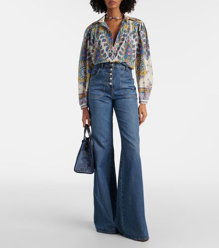 Camicia in cotone e seta con stampa - Etro - Modalova