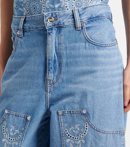 Ganni Jeans barrel con sangallo - Ganni - Modalova