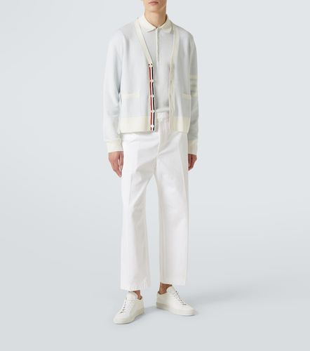 Polo 4-Bar en mezcla de lino y algodón - Thom Browne - Modalova