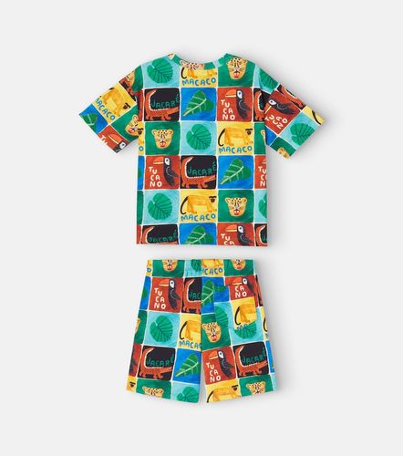 Fábula Set de camiseta y shorts de algodón estampado - Fabula - Modalova
