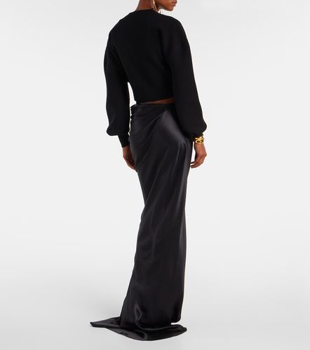 Pullover cropped in misto lana e cashmere - Tom Ford - Modalova