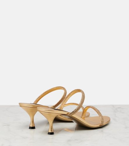 Crystal-embellished satin mules - Dolce&Gabbana - Modalova