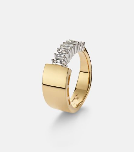 Kt yellow and white ring with diamonds - Yeprem - Modalova