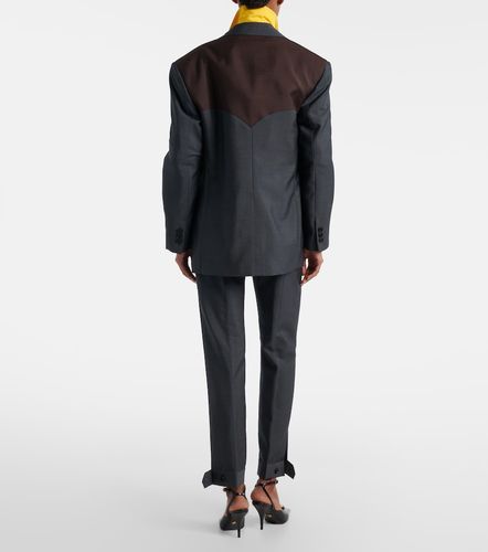 Wool and mohair tapered pants - Versace - Modalova