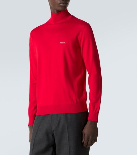 Rollkragenpullover aus Baumwolle - Prada - Modalova