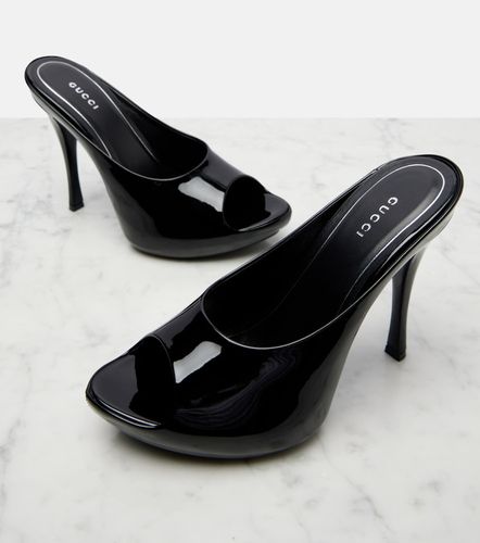 Mules con plataforma Viv de charol - Gucci - Modalova