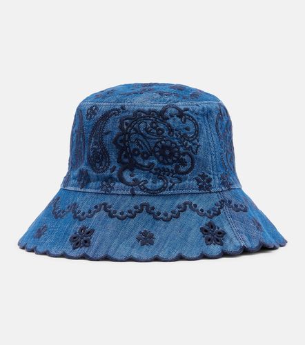 Cappello a secchiello in denim con ricamo - Zimmermann - Modalova
