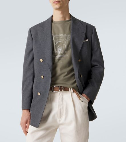 Camiseta de jersey de algodón estampada - Brunello Cucinelli - Modalova