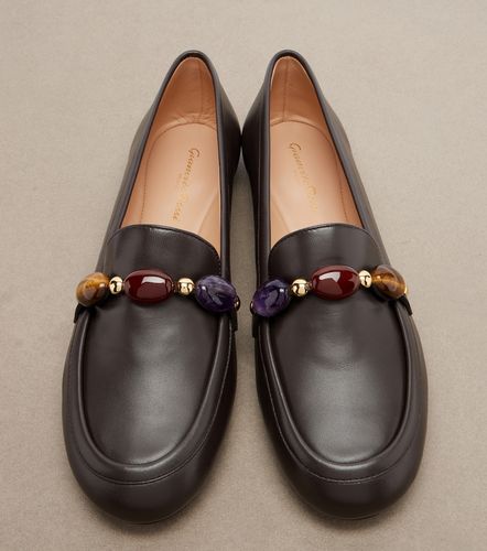 Mocasines de piel adornados - Gianvito Rossi - Modalova