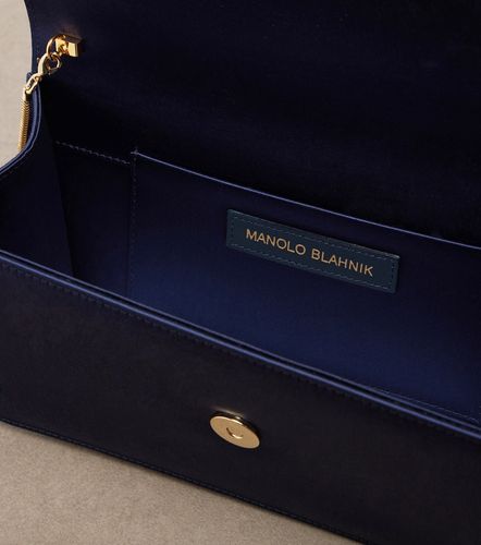 Capripla embellished satin clutch - Manolo Blahnik - Modalova