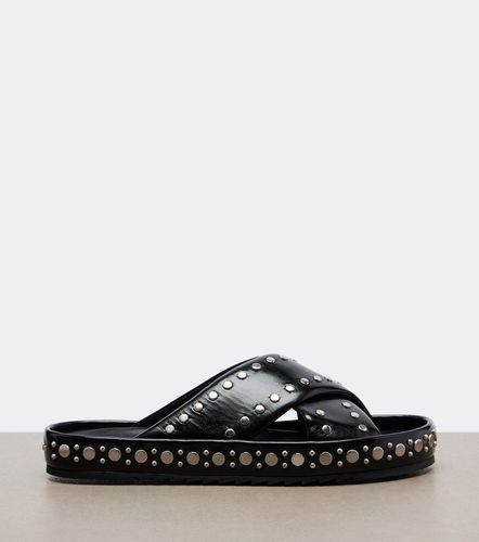 Fendi Studded leather slides - Fendi - Modalova