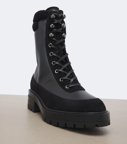 Very Cortina leather lace-up boots - Aquazzura - Modalova