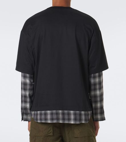 Comme des Garçons Camiseta de jersey de algodón a cuadros - Comme des Garcons Homme - Modalova