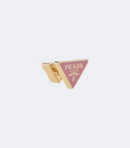 Prada Triangle enamel earrings - Prada - Modalova