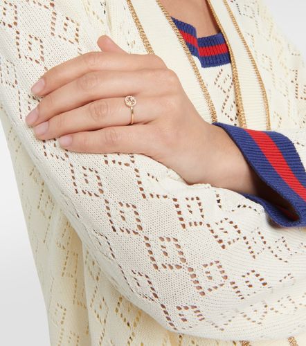 Interlocking G 18kt ring with diamonds - Gucci - Modalova