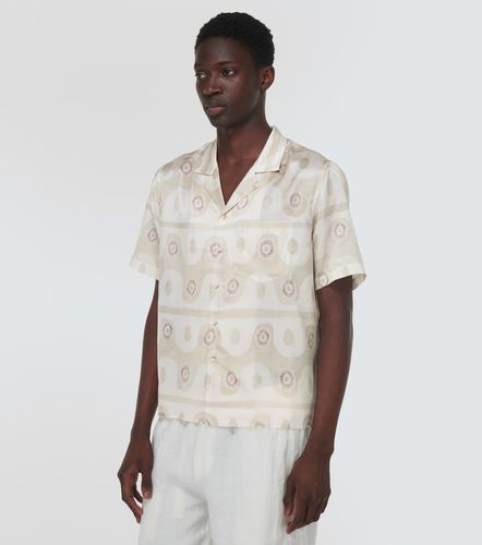 Camicia in seta e cotone con stampa - Commas - Modalova